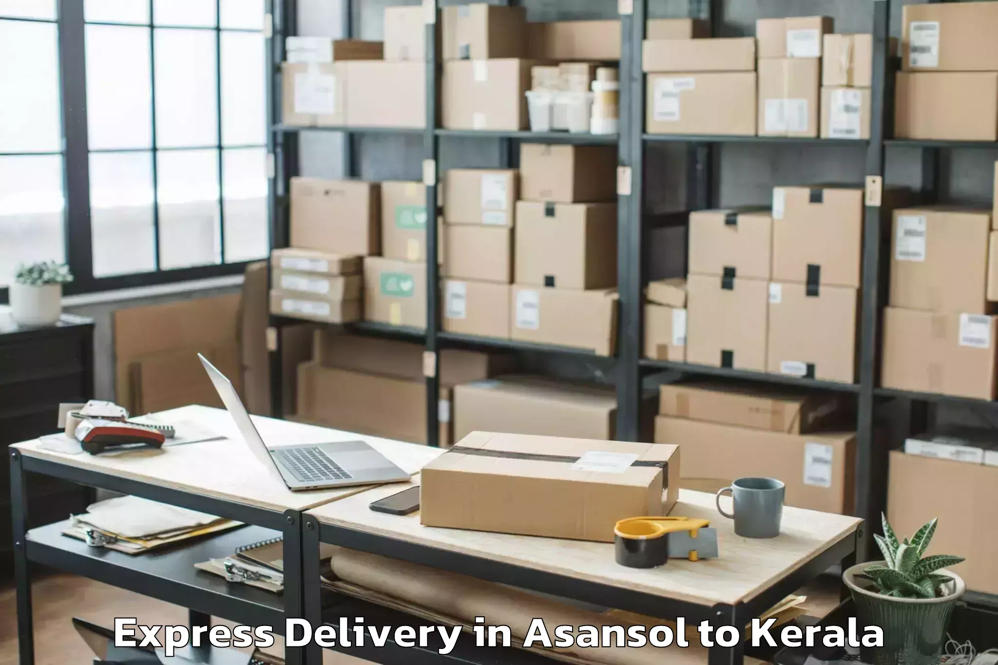 Book Asansol to Kollam Express Delivery